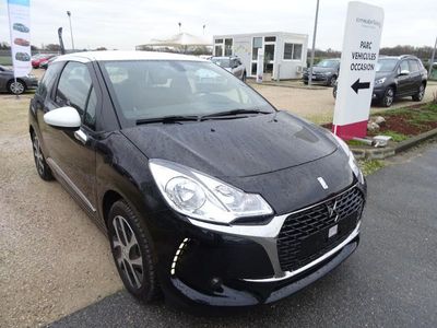A vendre DS3 d'occasion noir/blanc puretech 82cv à moins de 15000€ de 2018