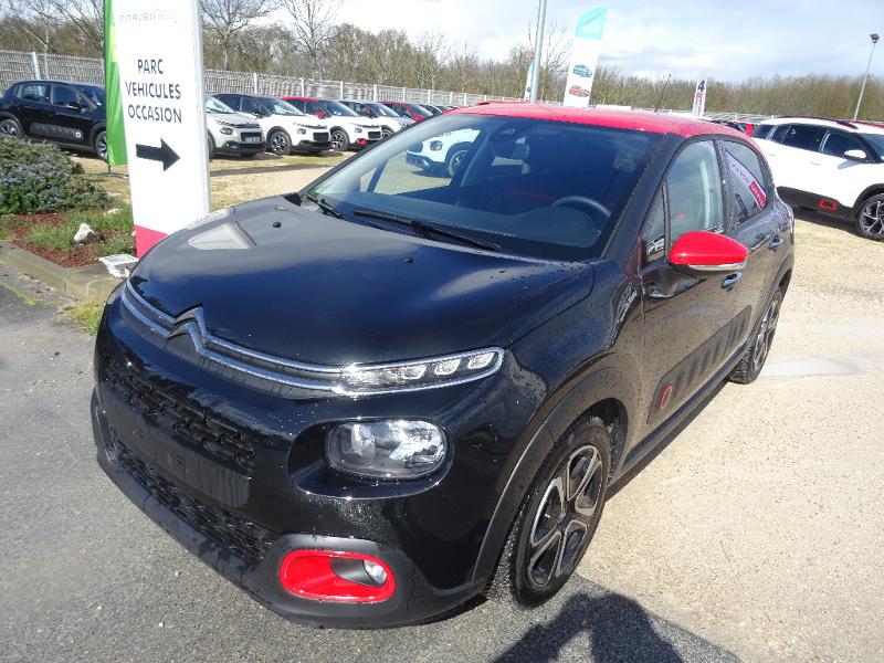 CITROEN C3 occasion puretech 82ch essence noire toit rouge faible kilométrage à Roquettes ou à Auterive près de Toulouse