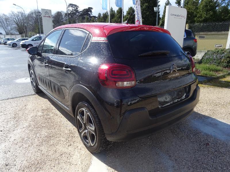 CITROEN C3 occasion puretech 82ch essence noire toit rouge faible kilométrage à Roquettes ou à Auterive près de Toulouse
