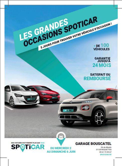 LES GRANDES OCCASIONS SPOTICAR du 02 au 06 juin 2021