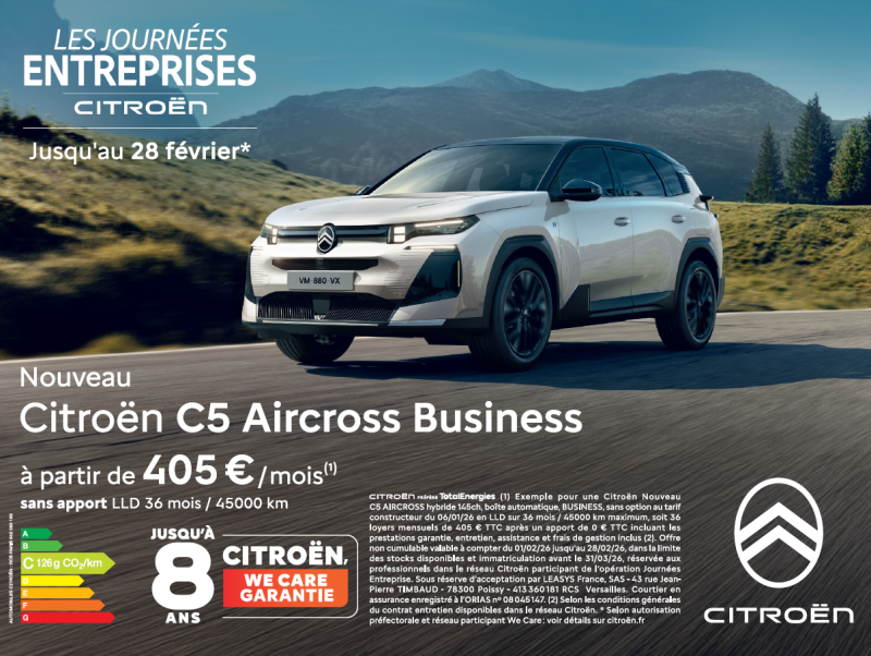 Les journées entreprises Citroën nouveau C5 Aircross